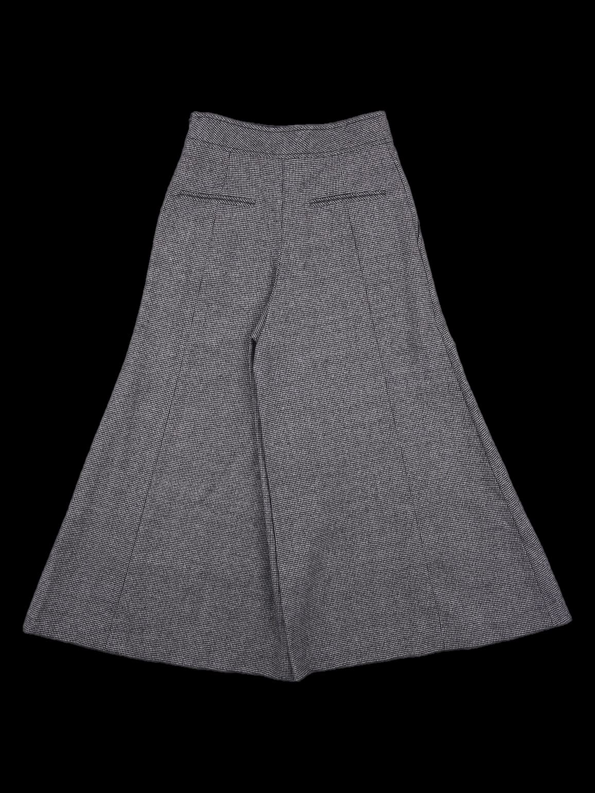 울 와이드 바지