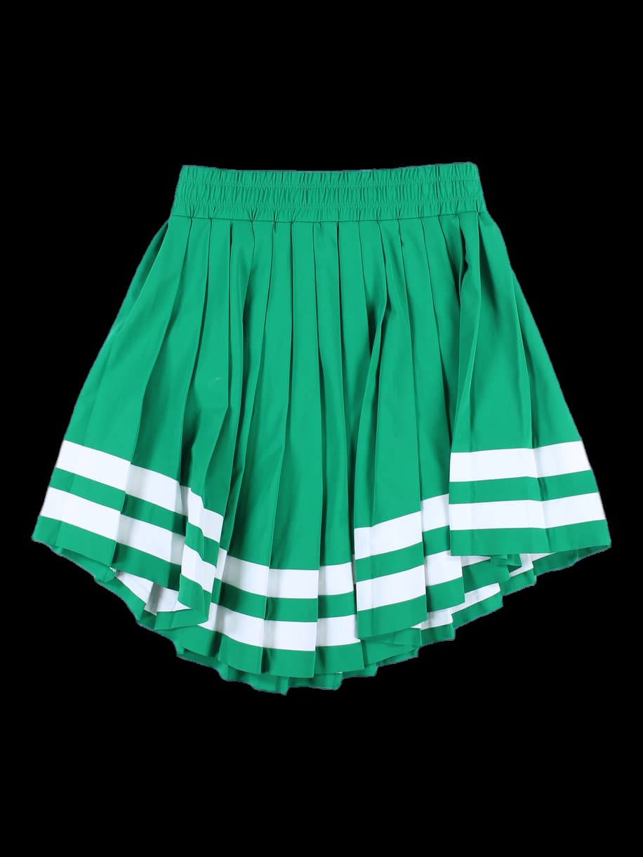 언밸런스 플리츠 스커트