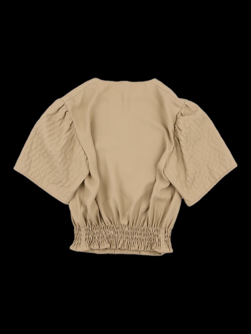 오픈 넥 블라우스