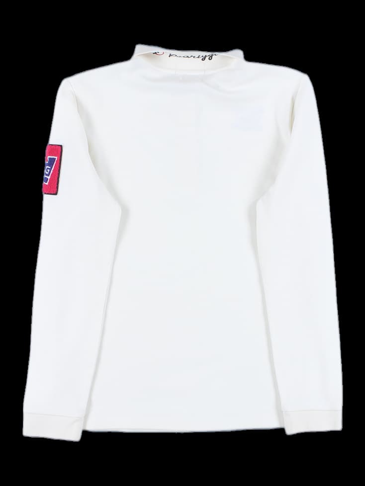 자수 패치 포인트 카라 티셔츠