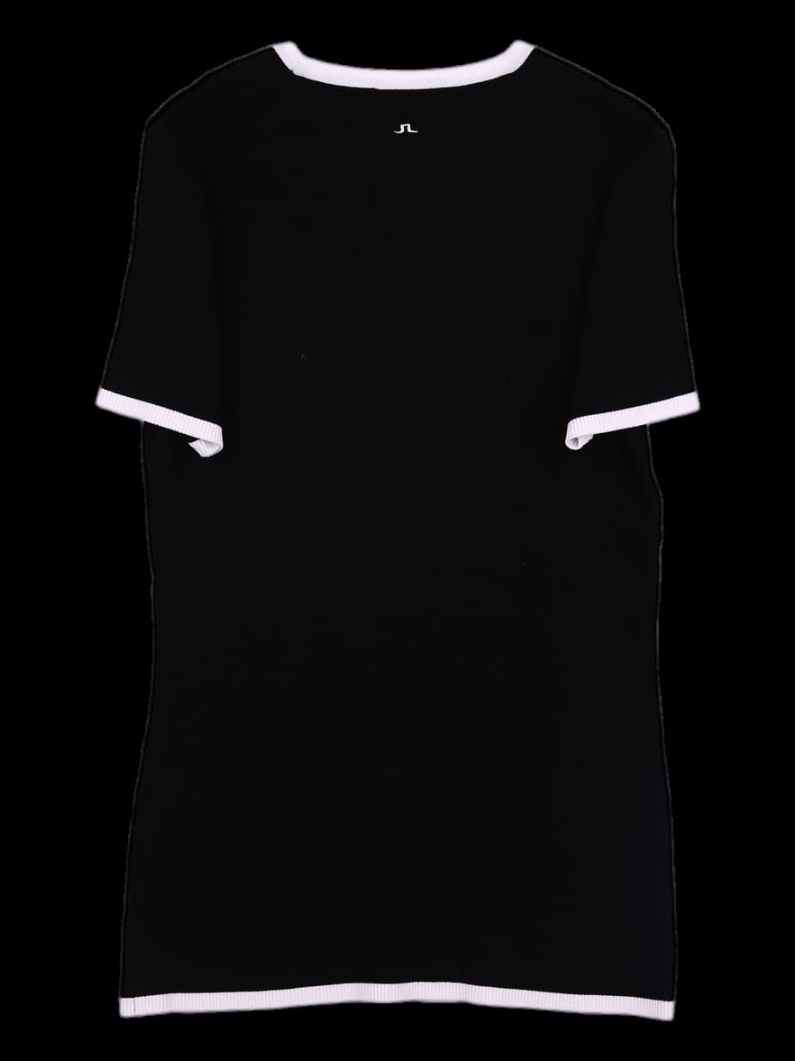 골지 반팔 니트