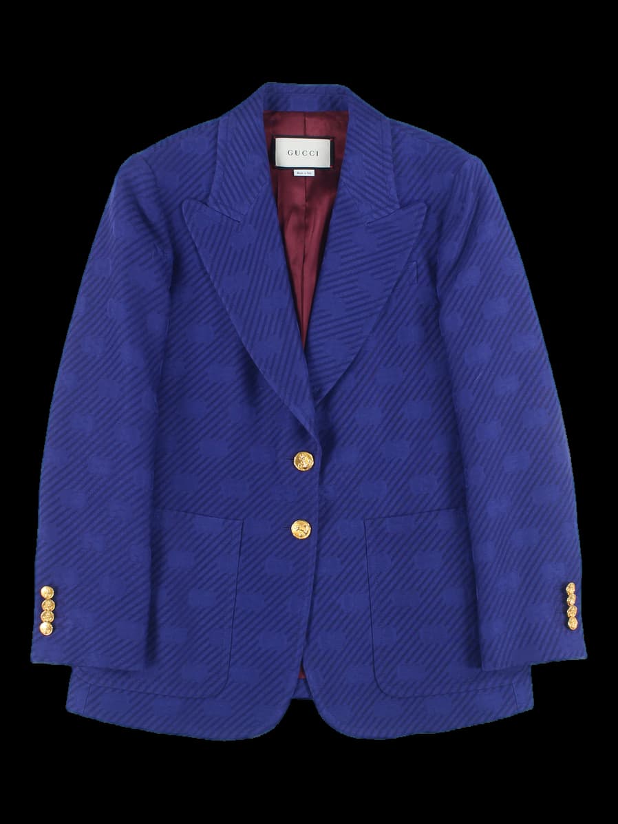 로고 투버튼 자켓