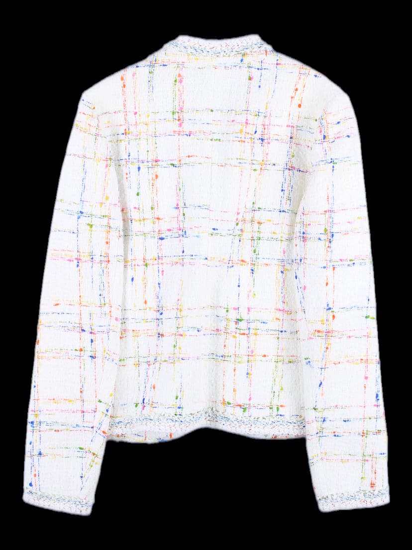 카라 트위드 자켓