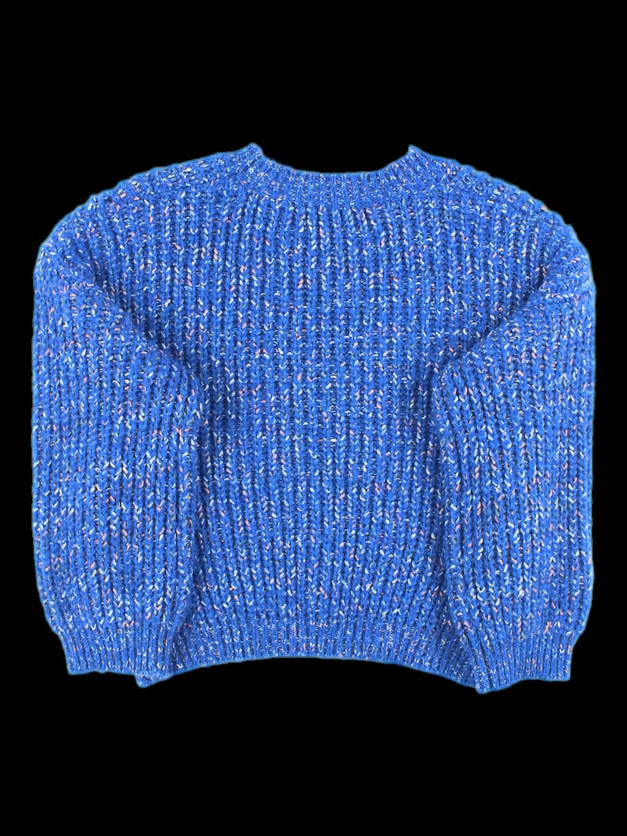 루즈핏 멀티원사 풀오버 니트