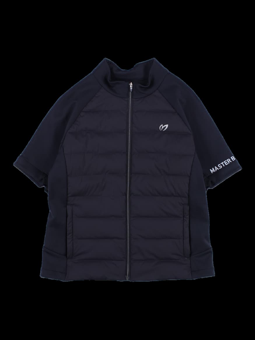 구스 패딩 포인트 반팔 집업