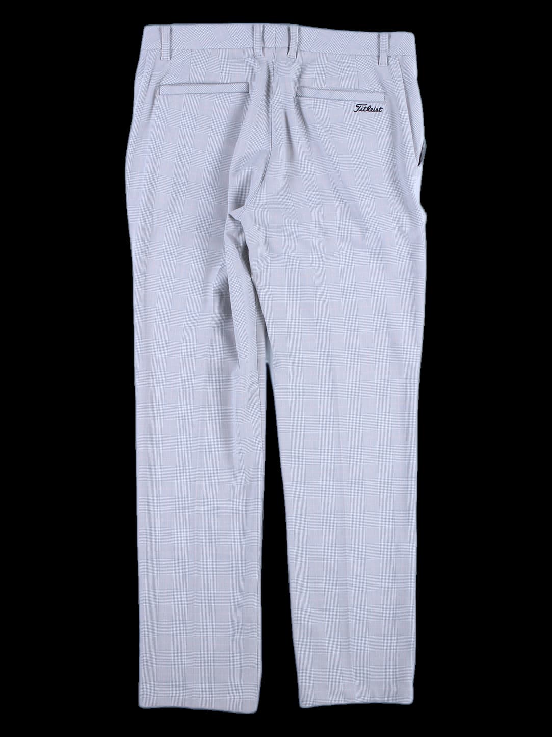 사각 체크 패턴 팬츠