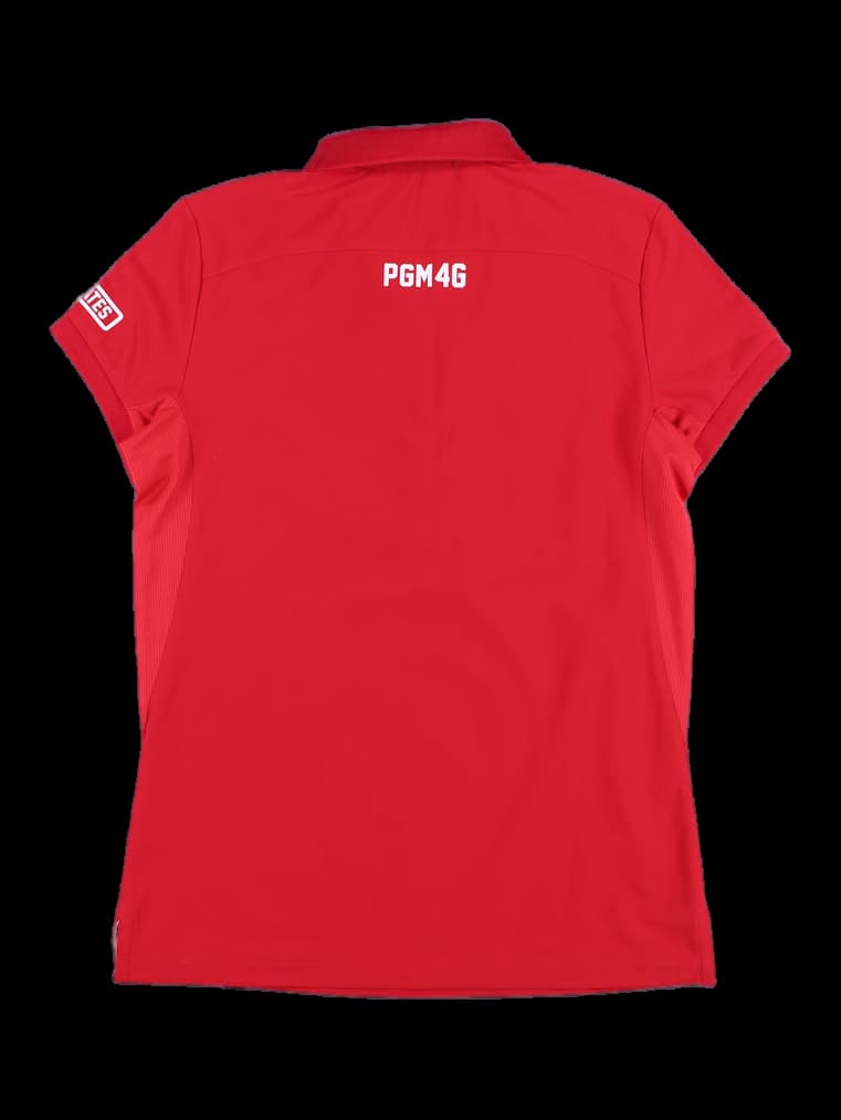 자수 반팔 카라 티셔츠