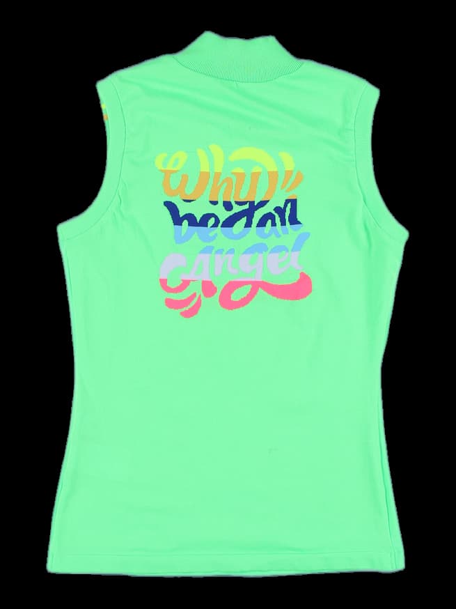 로고 민소매 티셔츠