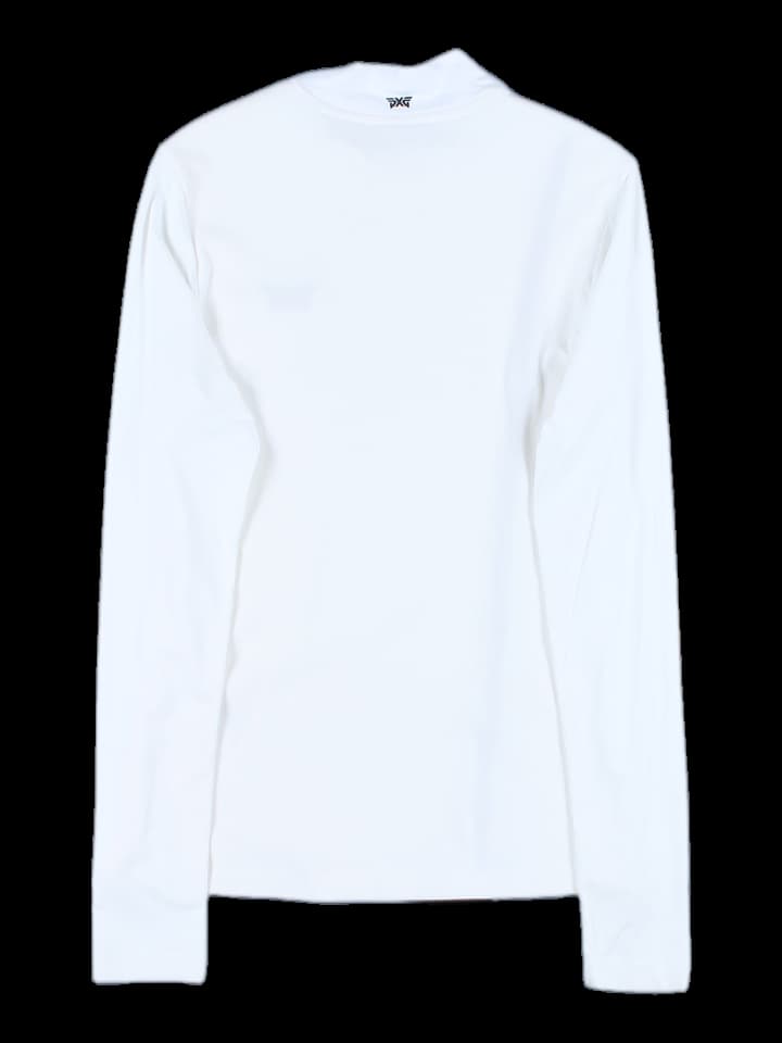 옆 라인 포인트 골지 티셔츠