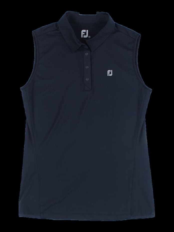 카라 민소매 티셔츠