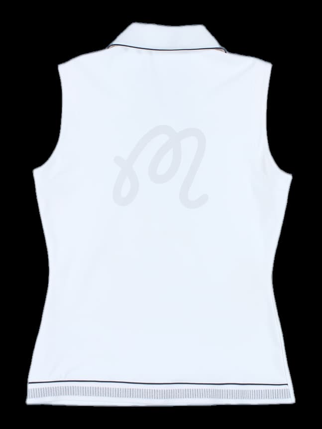 카라 지퍼 민소매