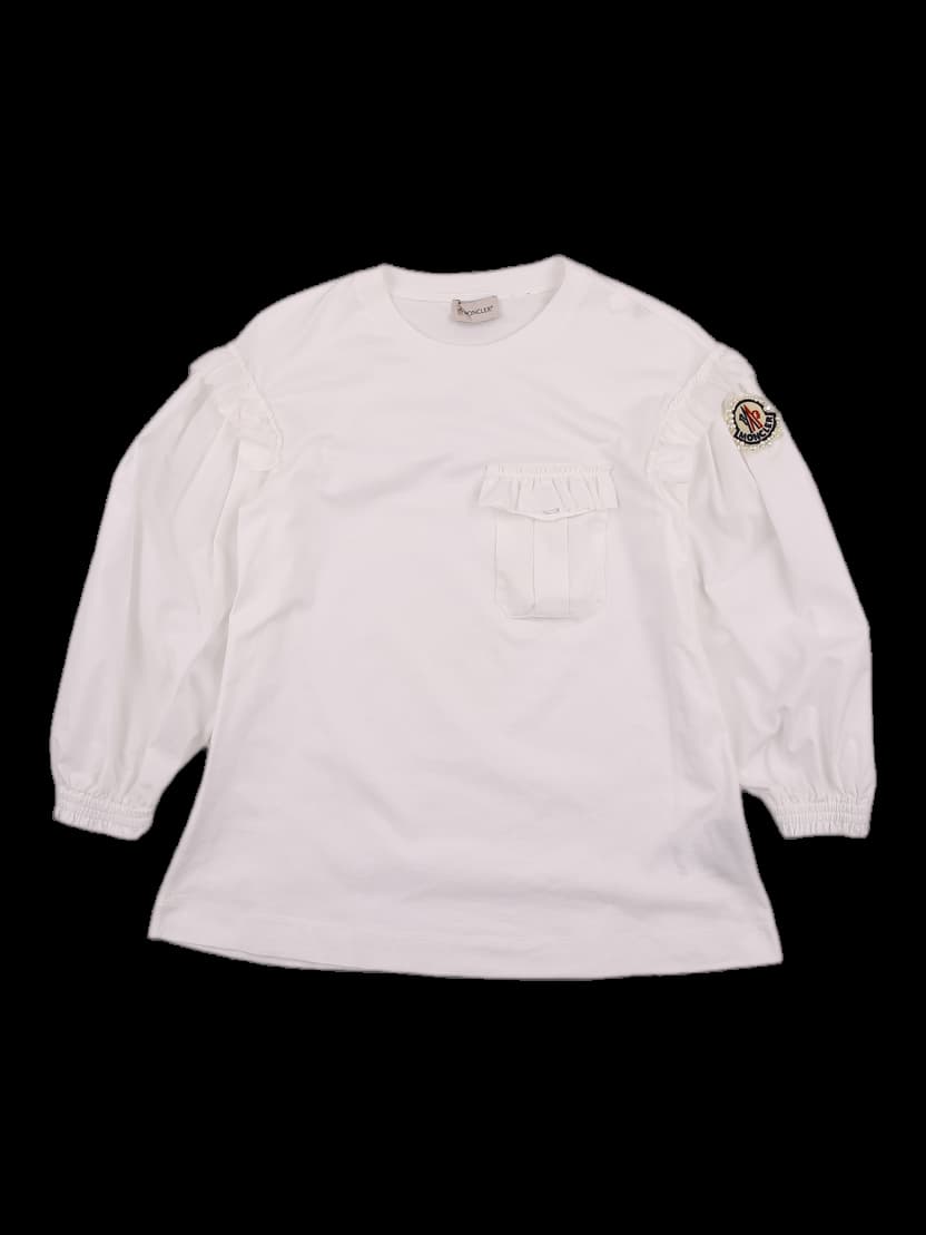 프릴 긴팔 티셔츠