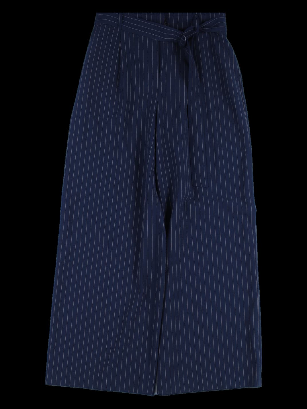 스트라이프 벨티드 점프수트