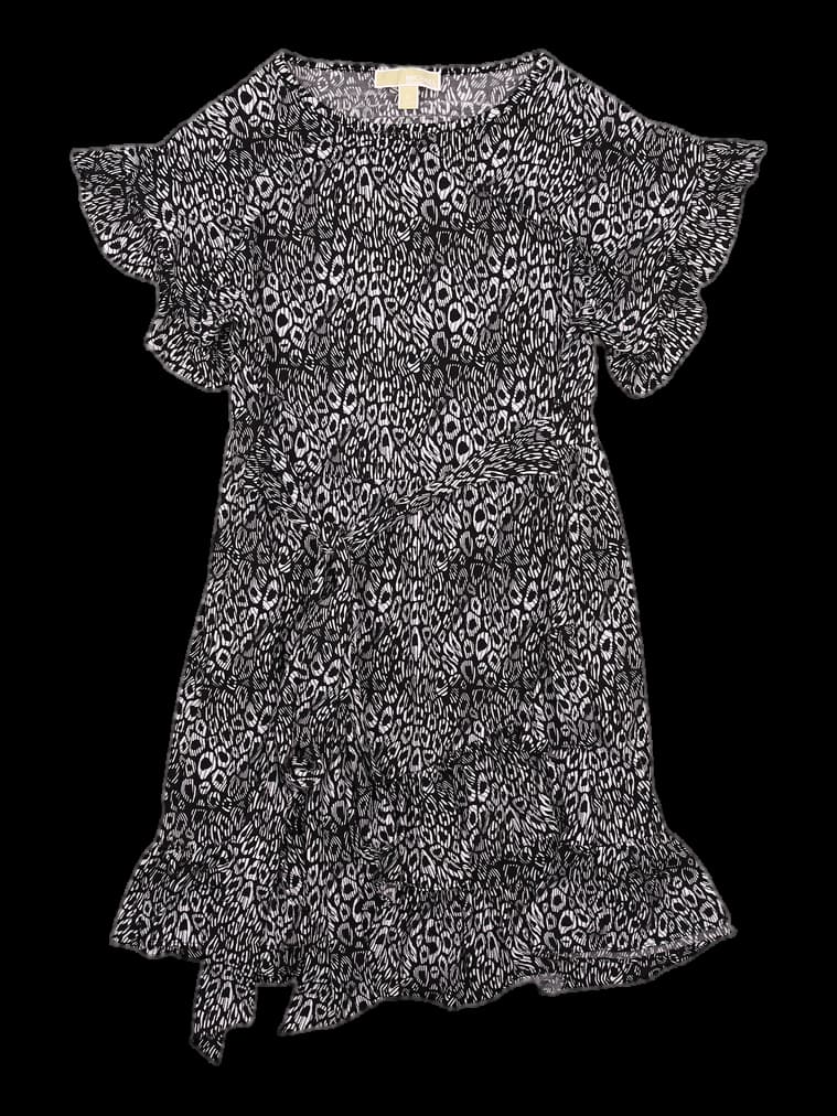 패턴 스트랩 원피스