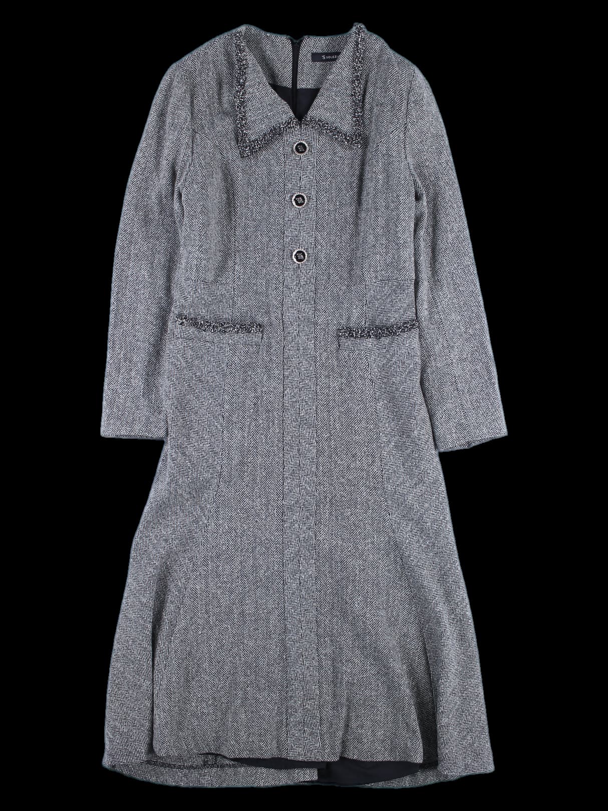 플리츠 카라 원피스