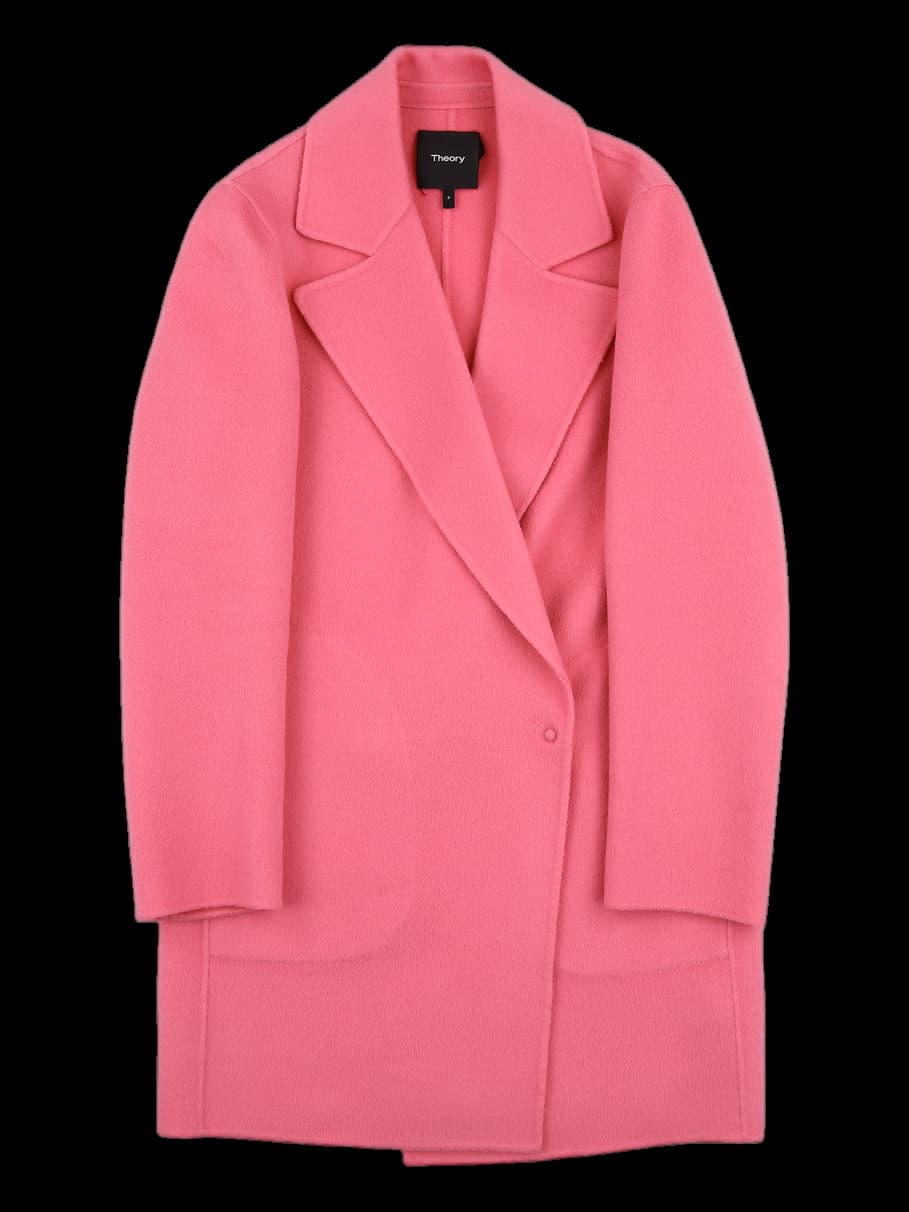 울 캐시미언 혼방 코트