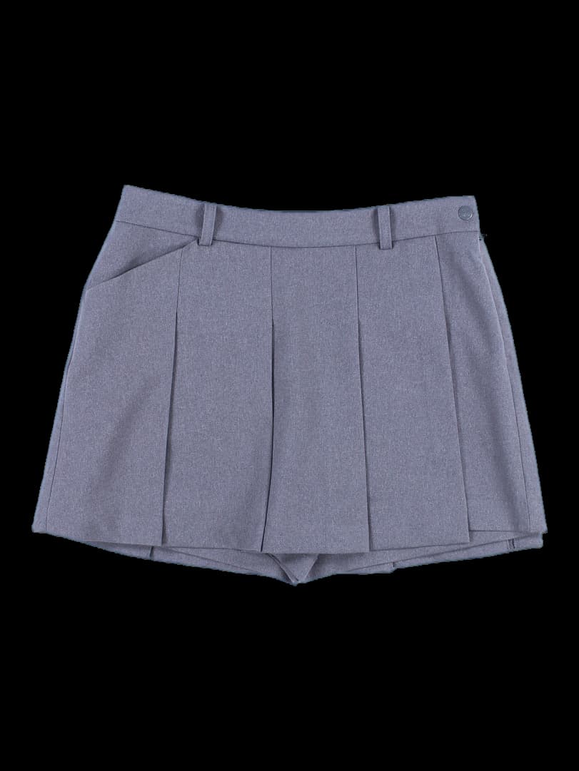 밴딩 플리츠 큐롯 스커트