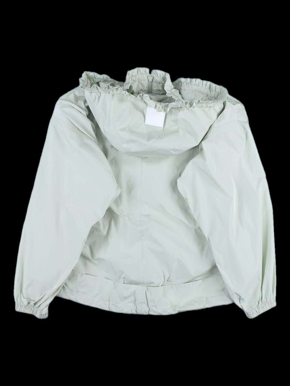 프릴 후드 바람막이 점퍼