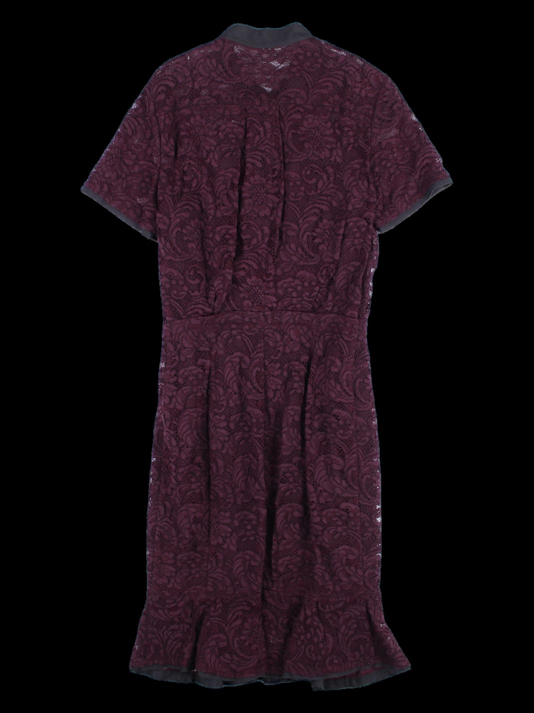 레이스 배색 원피스