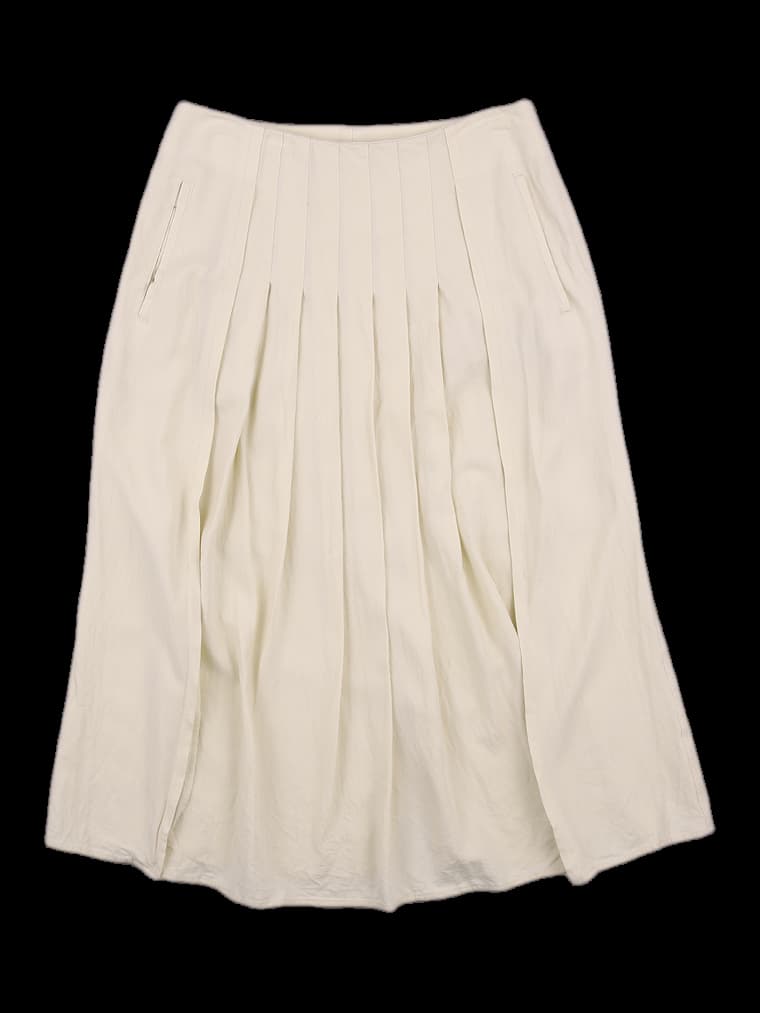 플리츠 슬릿 스커트