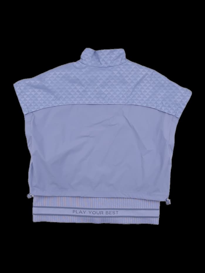 레이어드 반팔 집업 점퍼