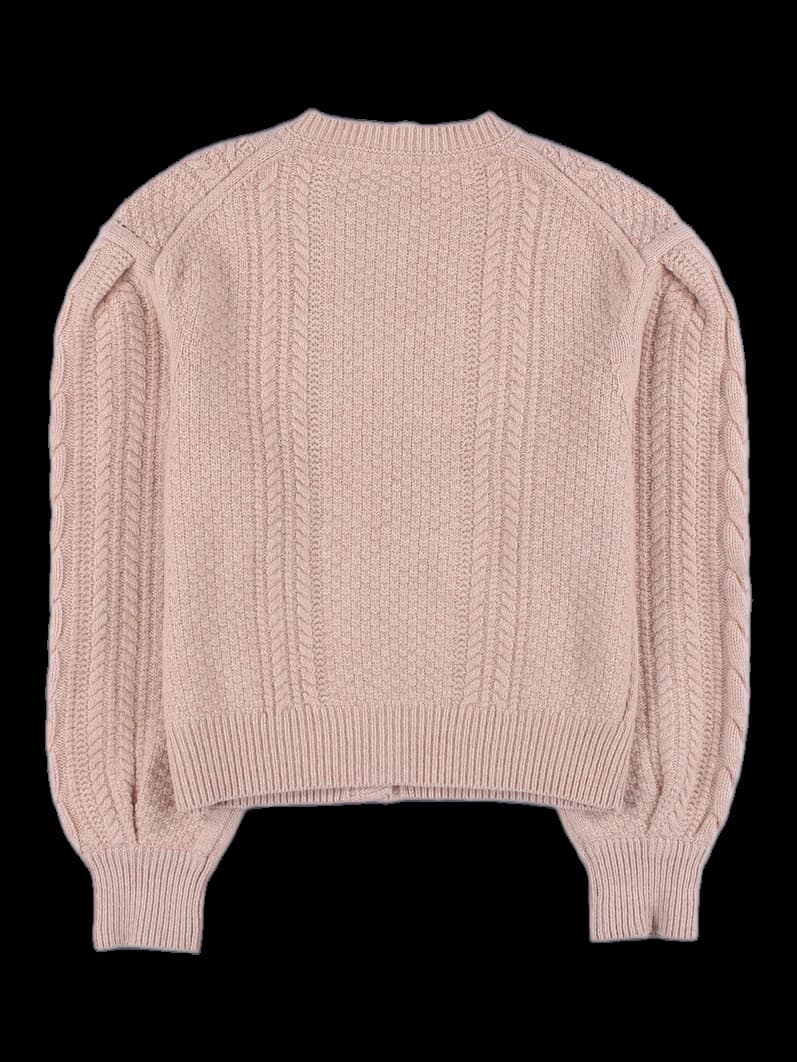 케이블 니트 가디건