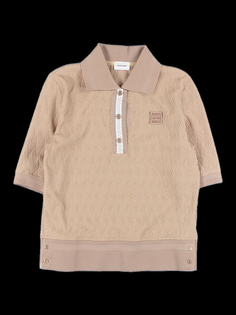 엠보 카라 반팔 티셔츠