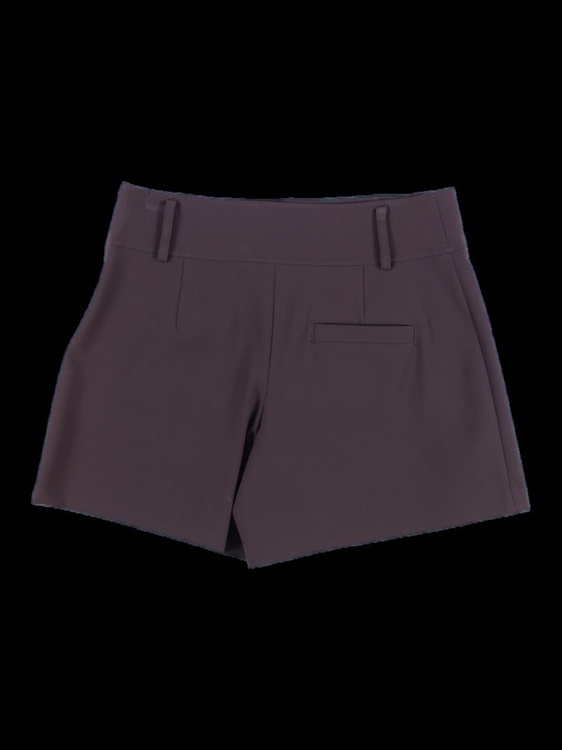 투버튼 플리츠 숏 팬츠
