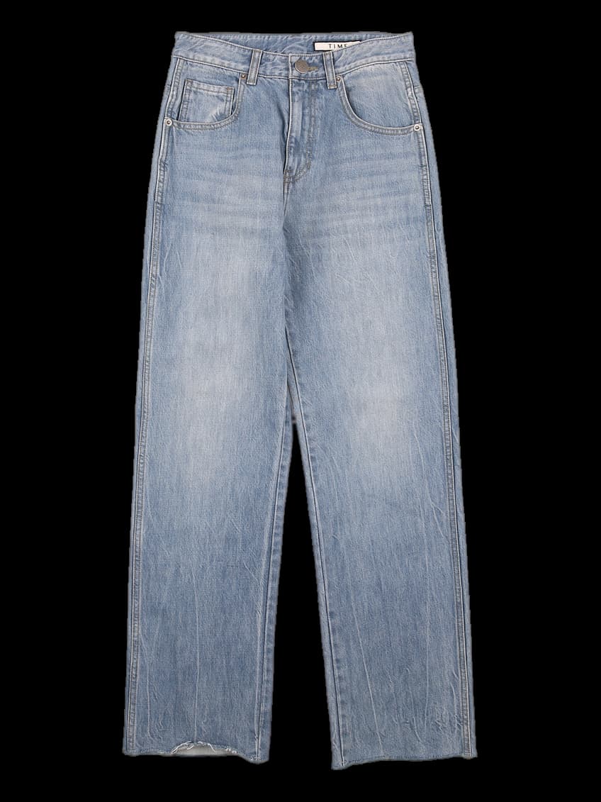 컷팅 데님 팬츠