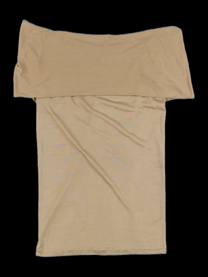 오프숄더 슬리브리스 티셔츠