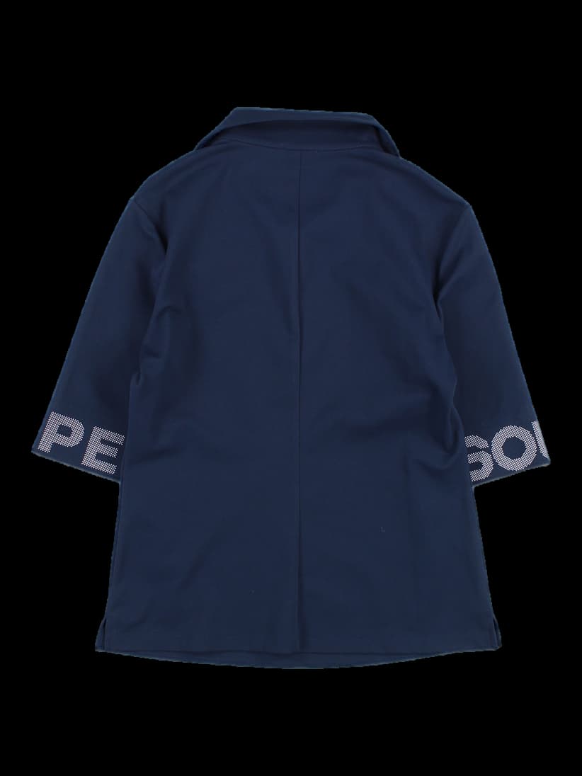 피케 집업 반팔 티셔츠