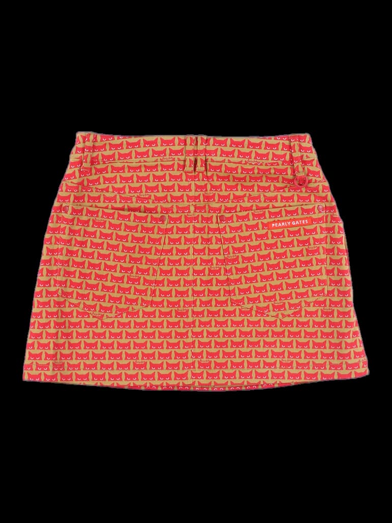 고양이 패턴 스커트