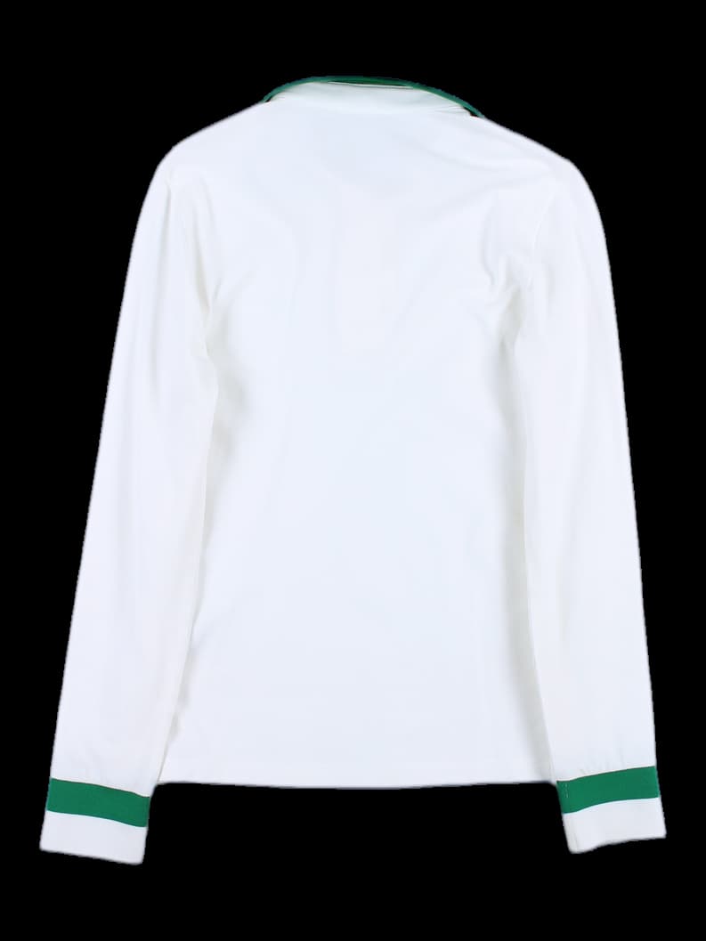 피케 배색 카라 긴팔 티셔츠