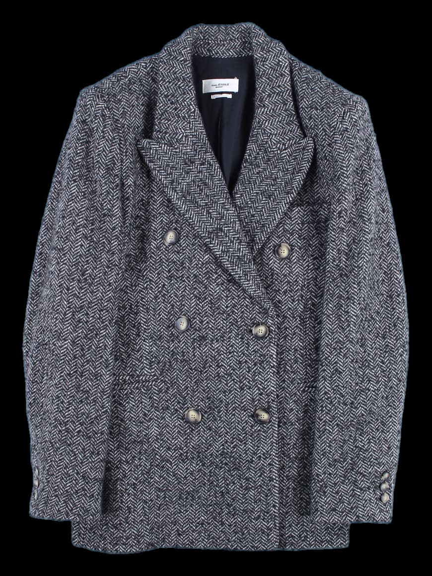 울 더블 하프 코트