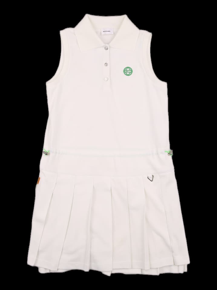 스트링 플리츠 원피스