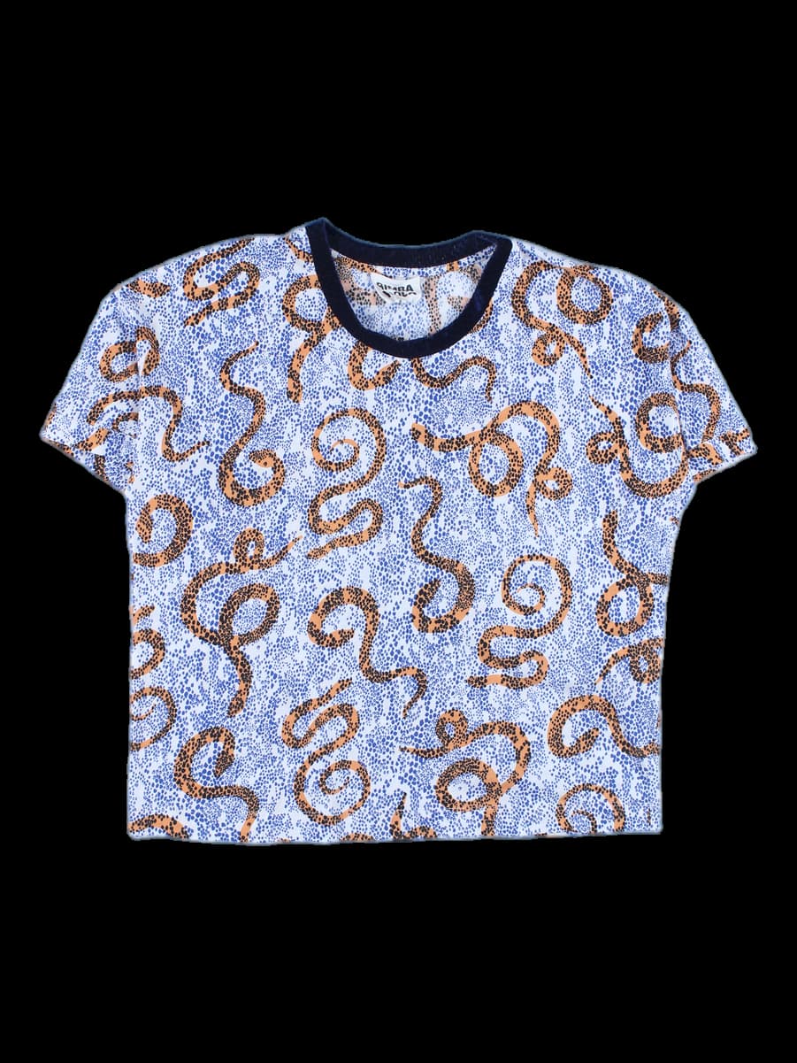 프린트 반팔 티