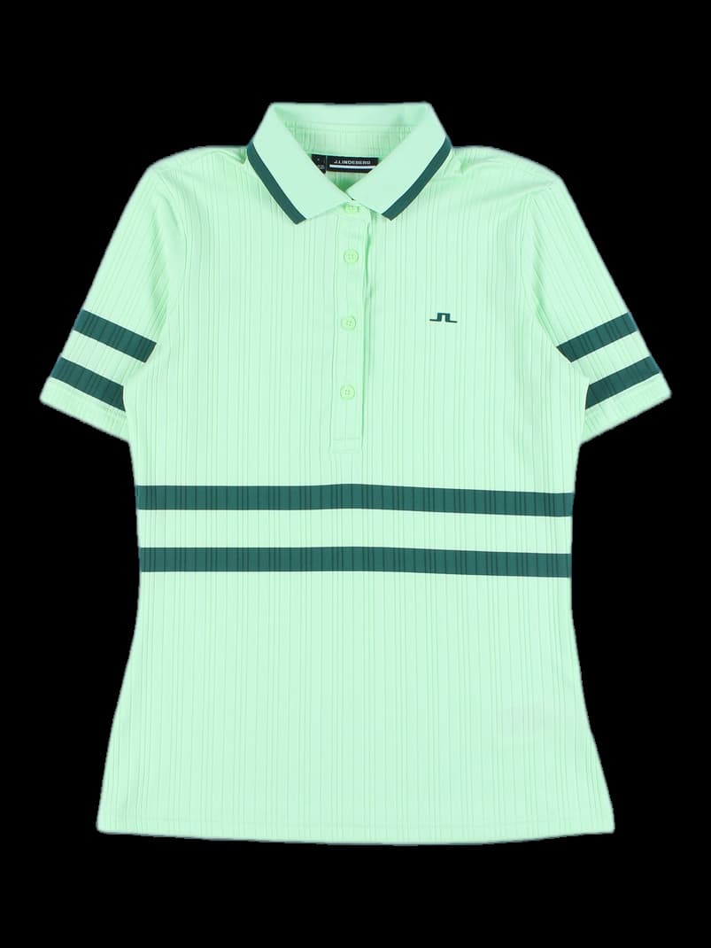 골지 배색 포인트 카라 티셔츠