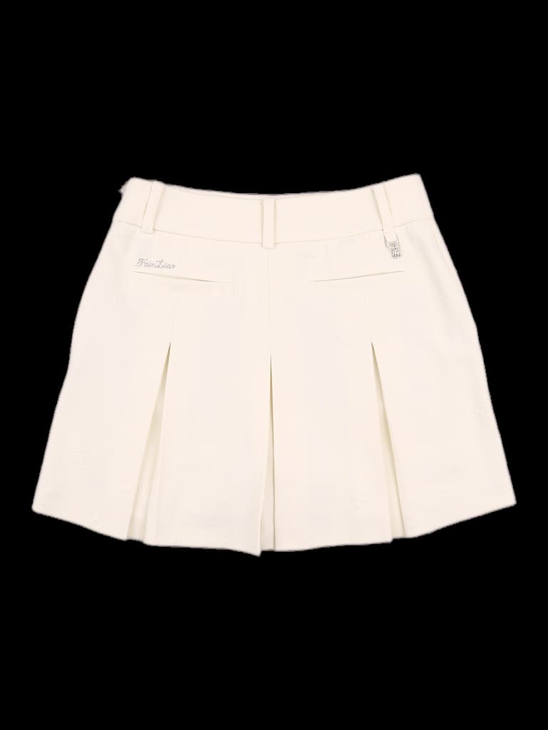 패턴 포인트 플리츠 스커트