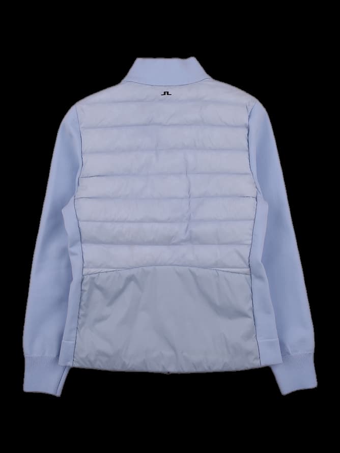 구스 패딩 포인트 니트 자켓 점퍼