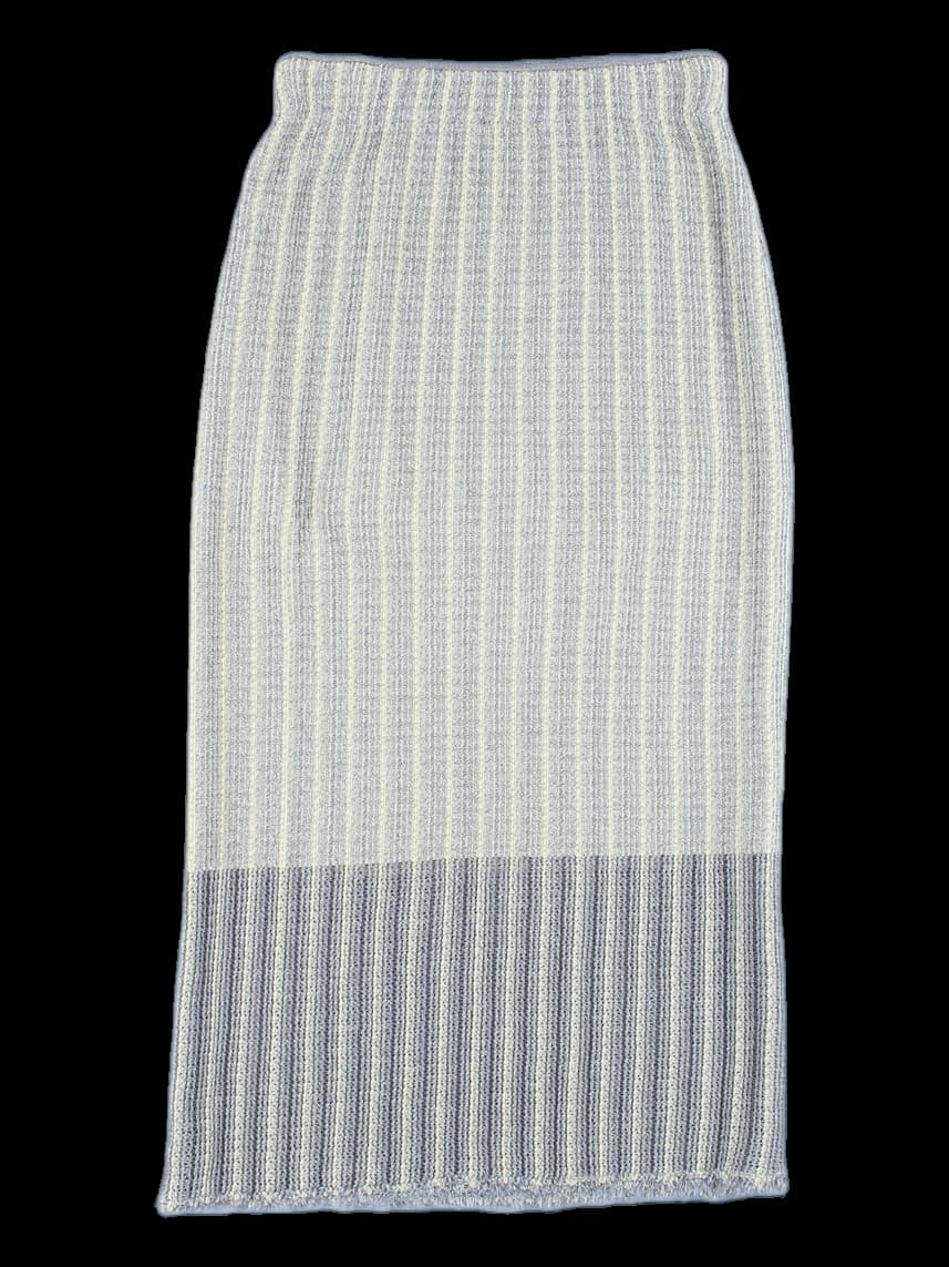 허리 밴딩 니트 롱 스커트