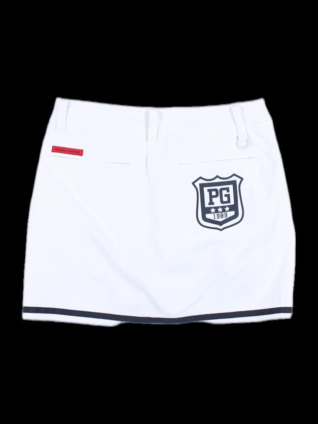 로고 포인트 마린 스커트