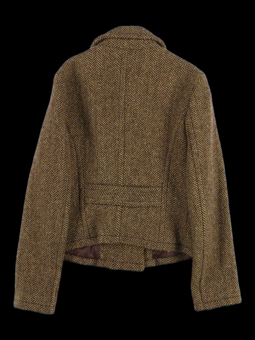 헤링본 체크 숏 자켓