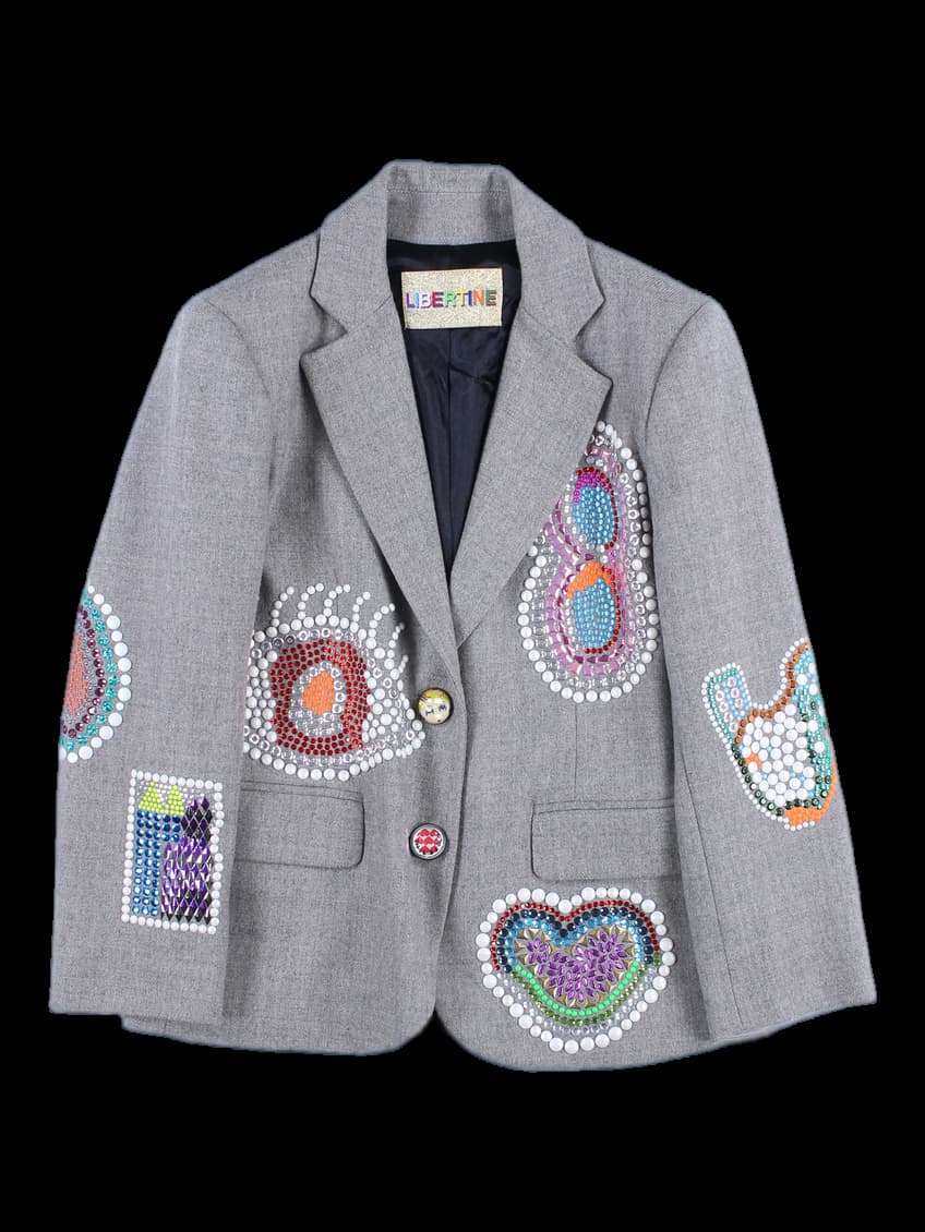 비즈 테일러드 자켓