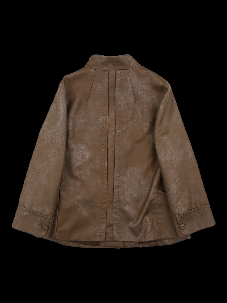 페이크 레더 자켓