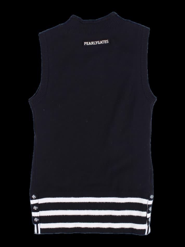 로고 포인트 니트 베스트