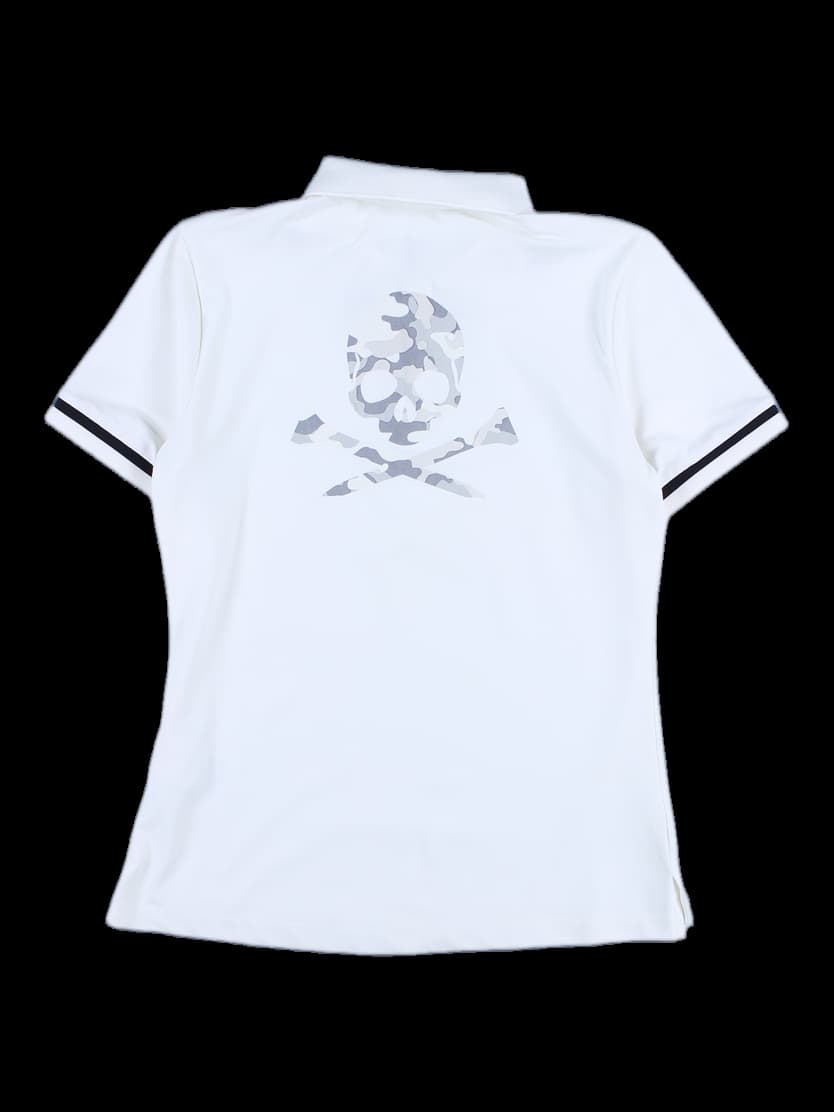 로고 포인트 반팔 카라 티