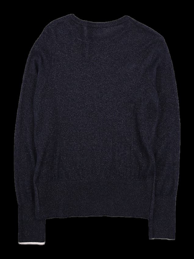 라운드넥 글리터 니트