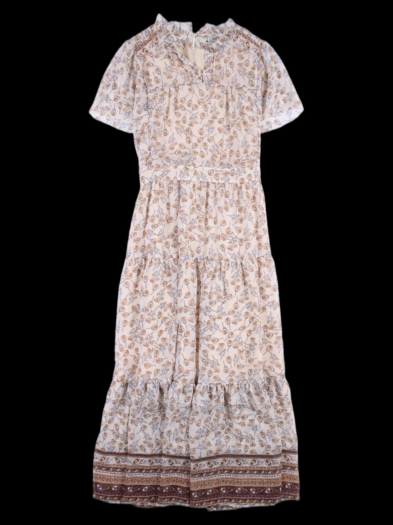 플라워 프릴 원피스