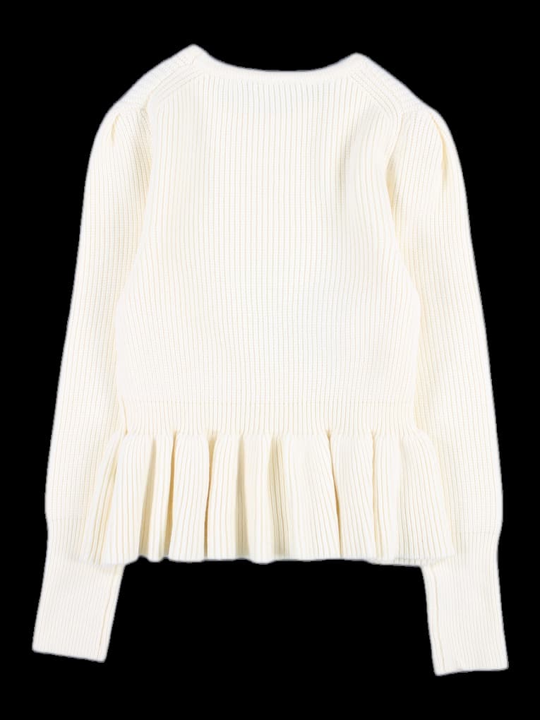 프릴 긴팔 니트