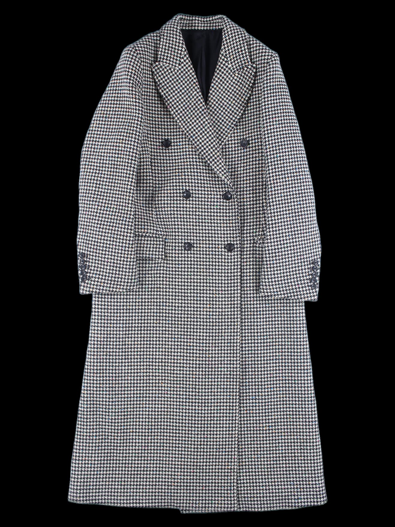 하운드체크 코트